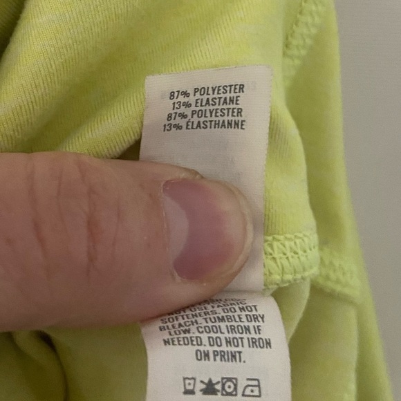 Aerie chill play move high rise pocket leggings EUC in neon yellow - Picture 6 of 6